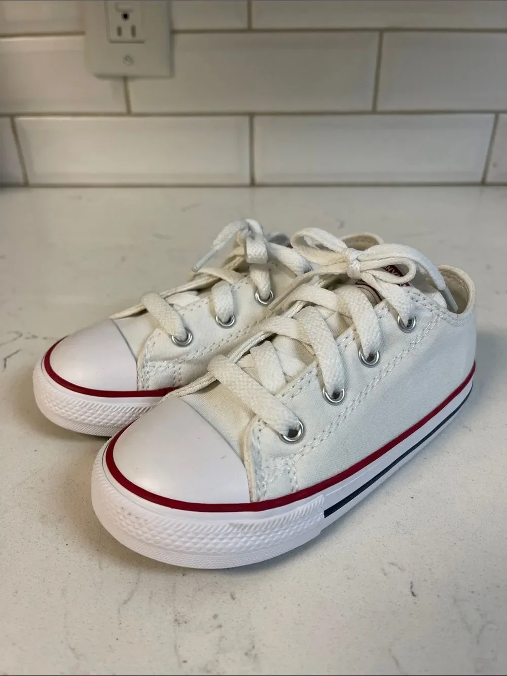 (Infant) Converse Chuck Taylor All Star Ox 'Optic White' 7J256 Size 9
